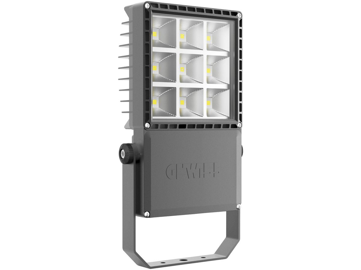 LED-Strahler GEWISS SMART ASYM 165W 20000lm 4000K IP66 460×260×98mm anthrazit