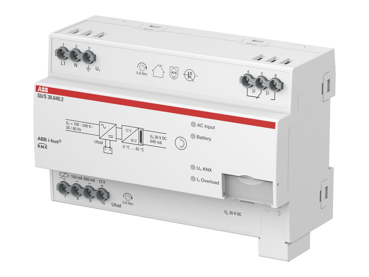 REG-KNX-USV ABB i-bus SU/S30.640.2, verdrosselt, 640mA, 8TE