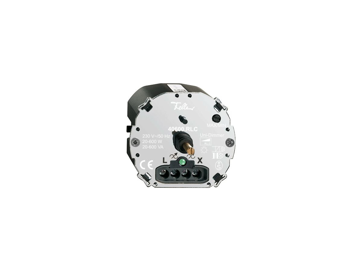 Einsatz Drehdimmer FH 20…600W Universal, beleuchtbar LED grün