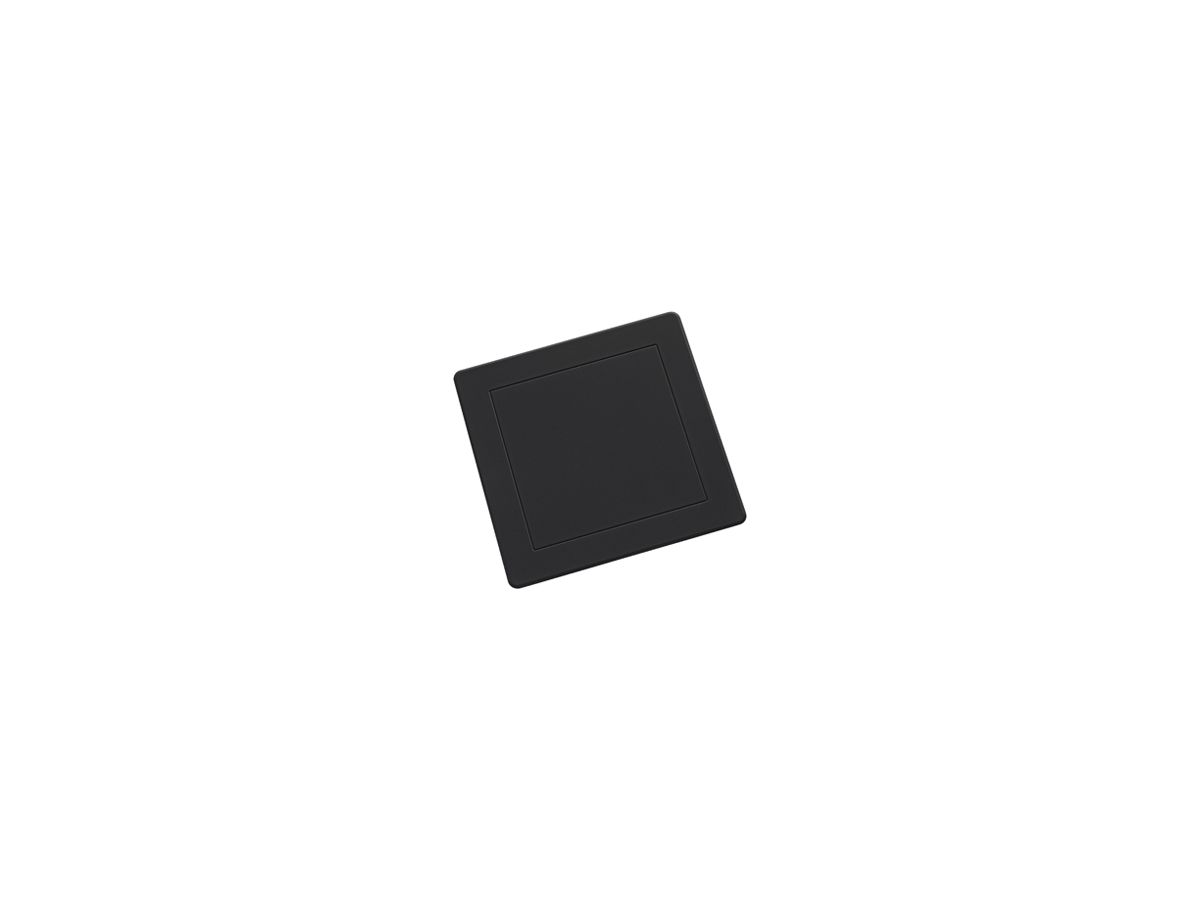 Steckdeckel HSB Weibel 130×130mm Design EDIZIO.liv Kunststoff schwarz