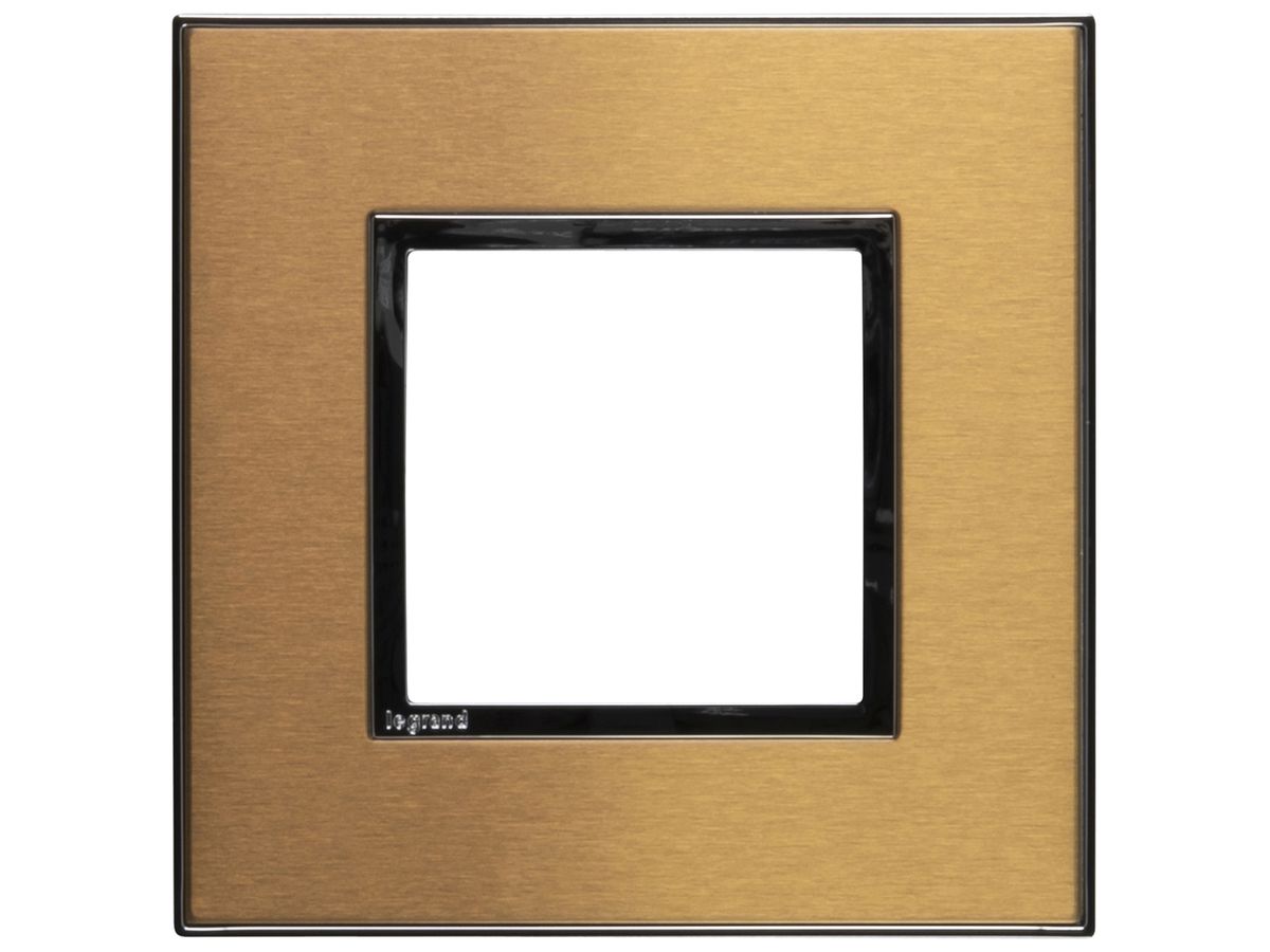 Abdeckrahmen ATO 1×1 Modul, gold brass