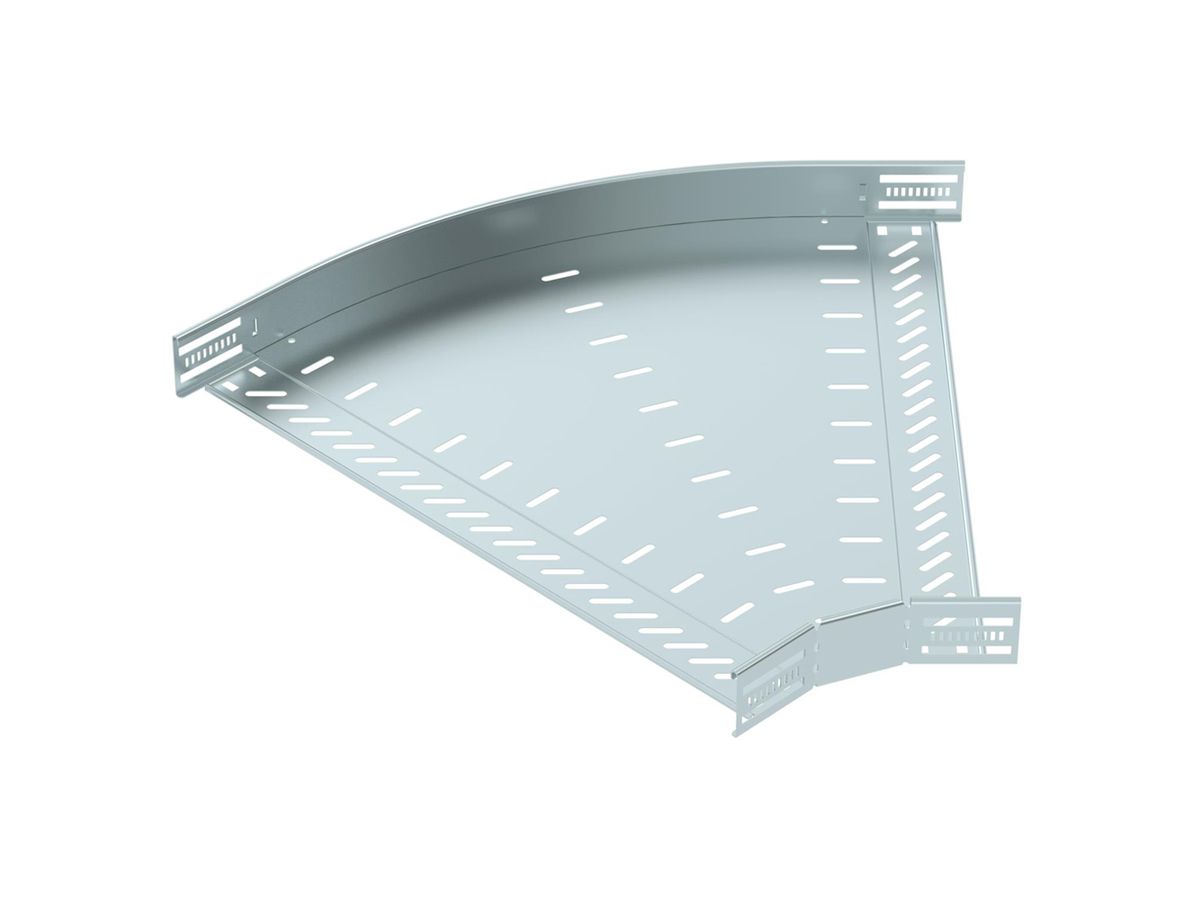 Bogen BET RB 45° 60×600mm Stahl bandverzinkt