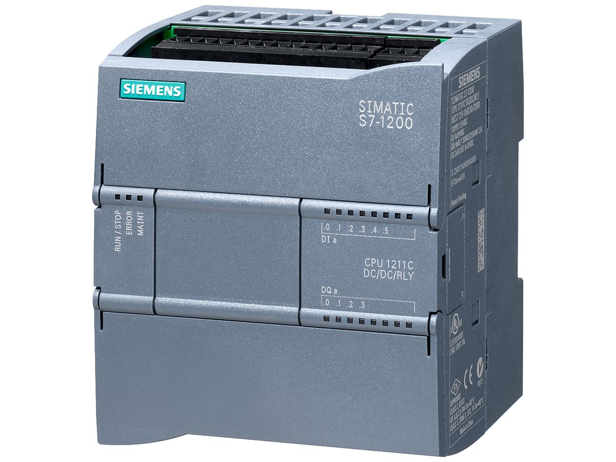 SPS-Grundgerät Siemens SIMATIC S7-1200 CPU 1211C DC/DC/Relais 24V
