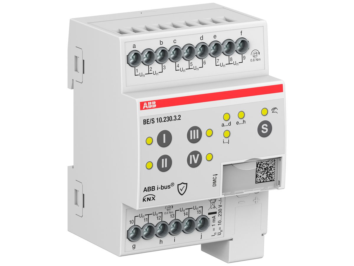 REG-Binäreingang KNX ABB BE/S10.230.3.2 10-Kanal 10…230V
