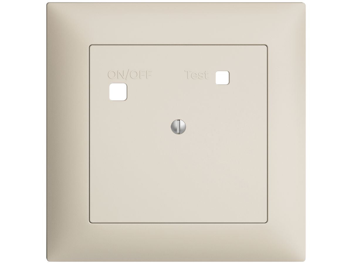 Frontset EDIZIOdue zu FI-Steckdose FMI, blind, crema
