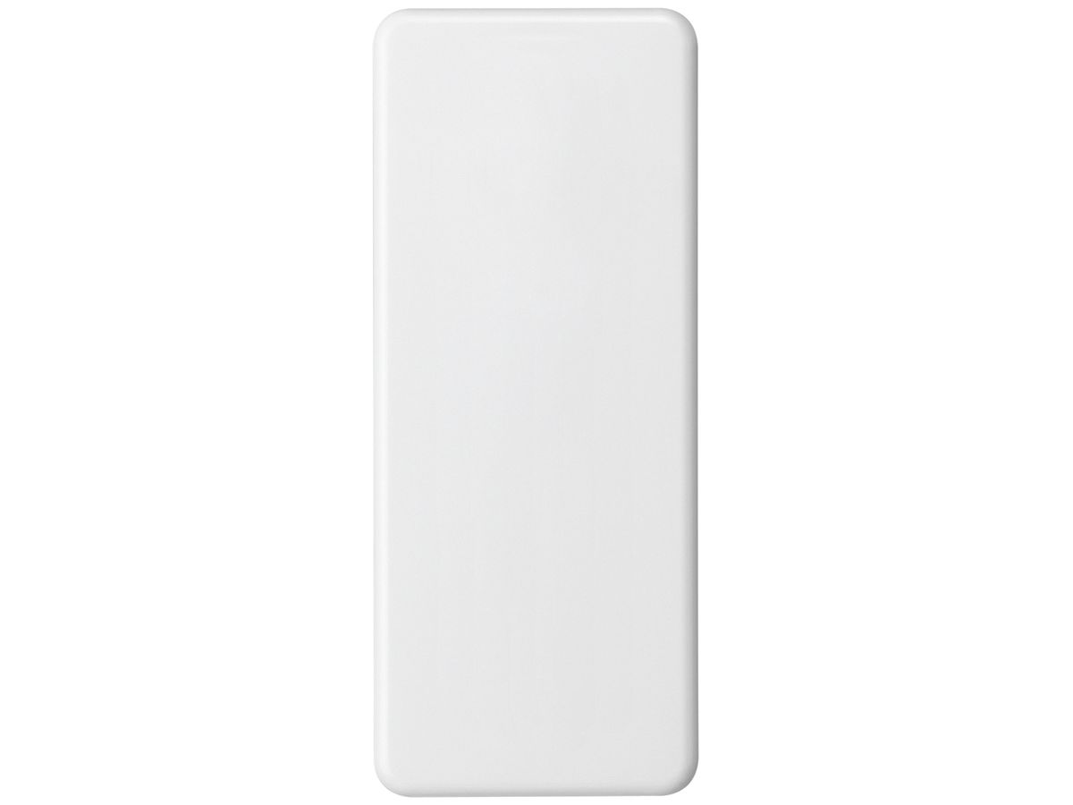 Abdeckplatte basico 3×1 ohne Bohrung weiss