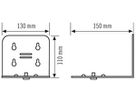 Wandhalterung ESYLUX WALL MOUNTING PLATE für Notleuchte SLP-2