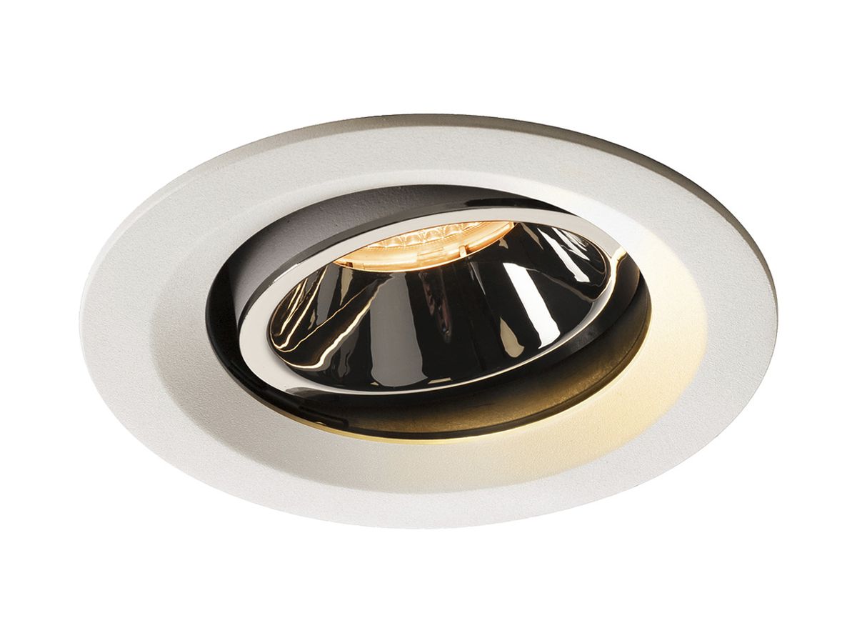 LED-Downlight SLV NUMINOS MOVE M 17.5W 1550lm 2700K 20° DIM Ø135×81mm ws/Cr