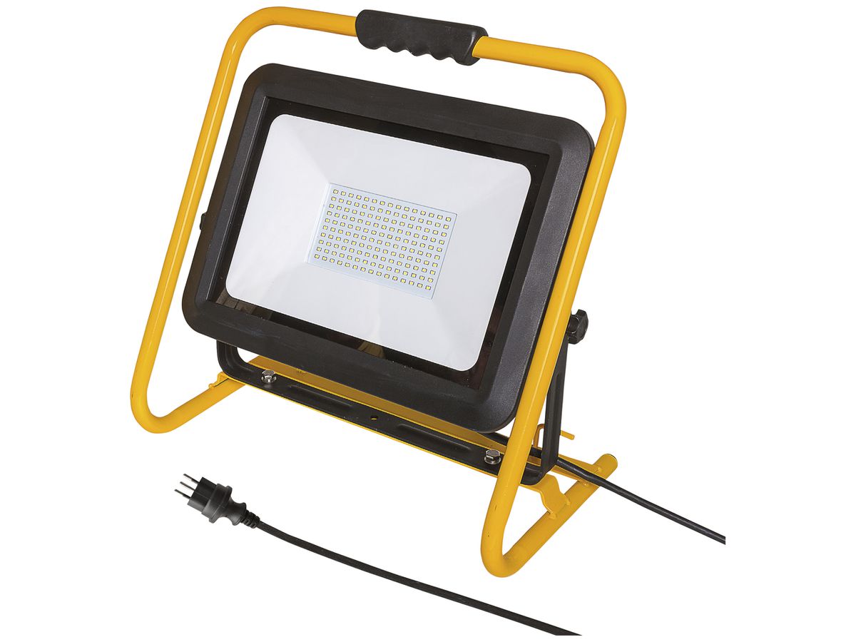 LED-Strahler WORKLIGHT K2 50W gelb Traggriff schwarz, mit Kabel 5m 4200lm IP65
