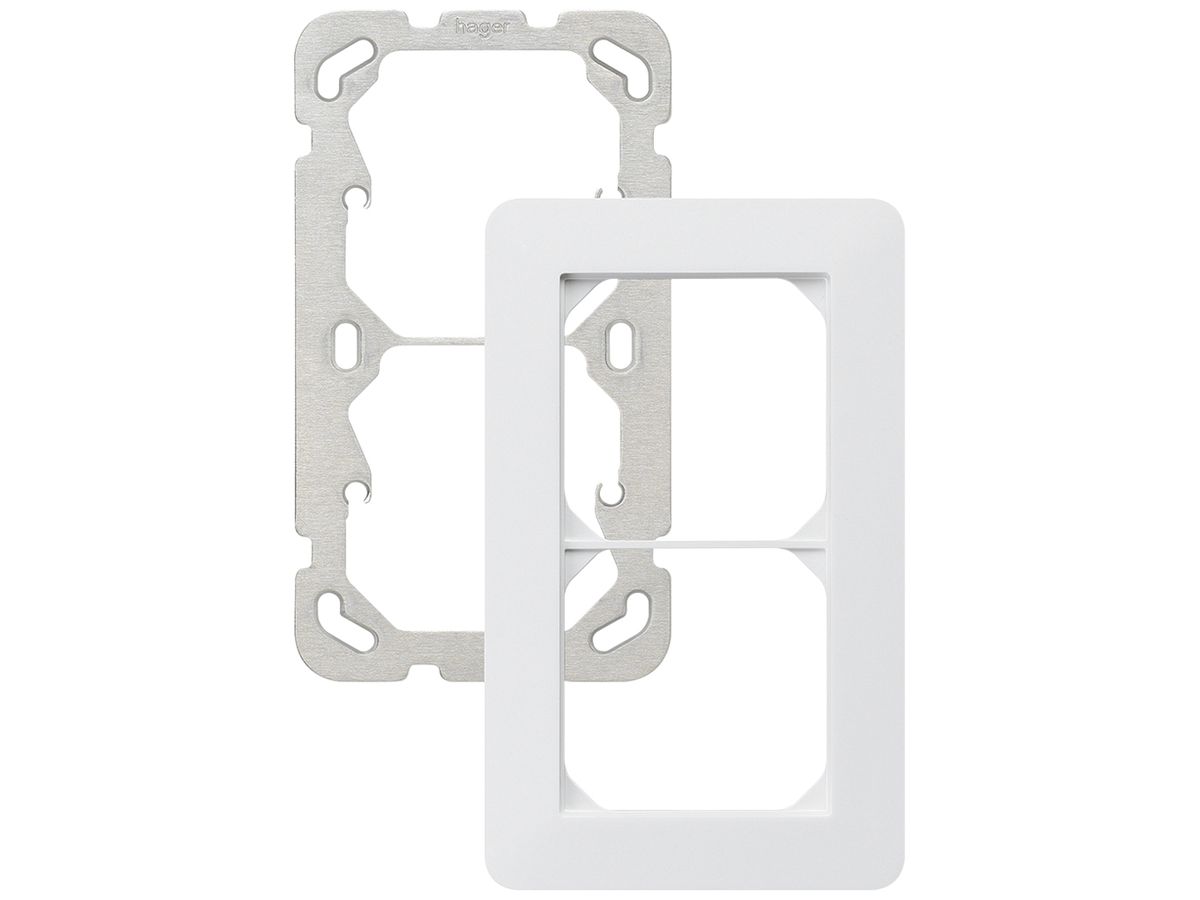 UP-Kopfzeile kallysto.trend 2×1 weiss vertikal