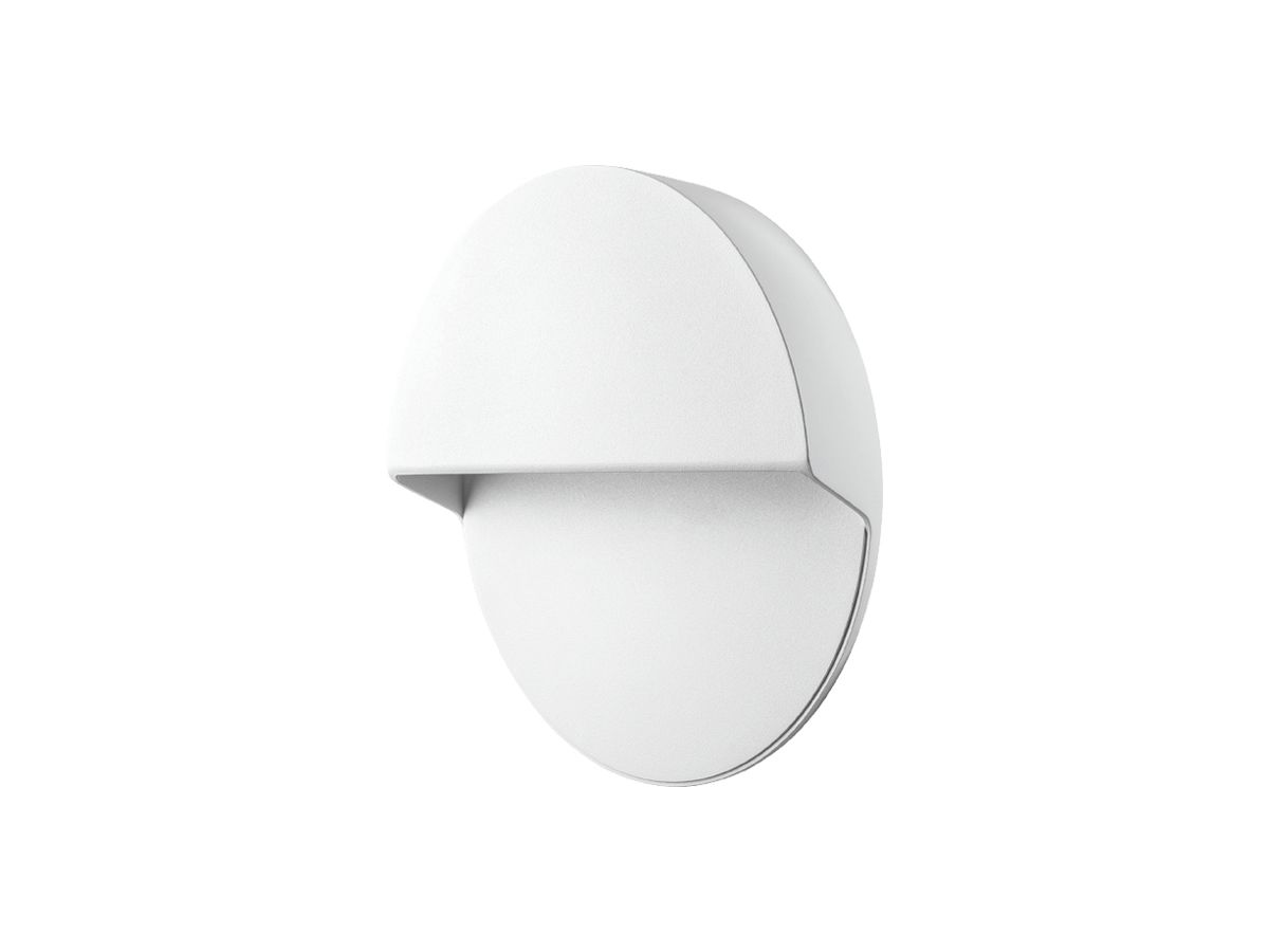 LED-Wandleuchte SG Arlon Round 10W 1050lm 827 IP65 DIM Ø270×47mm weiss
