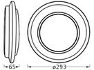 LED-Deckenleuchte LEDVANCE ORBIS BERLIN 16W 1000lm 3000K Ø293mm Silber