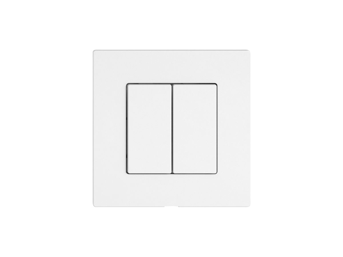 Montageset EDIZIO.liv Wiser SNAPFIX® f.Druckschalter 2K 2 Tasten ws