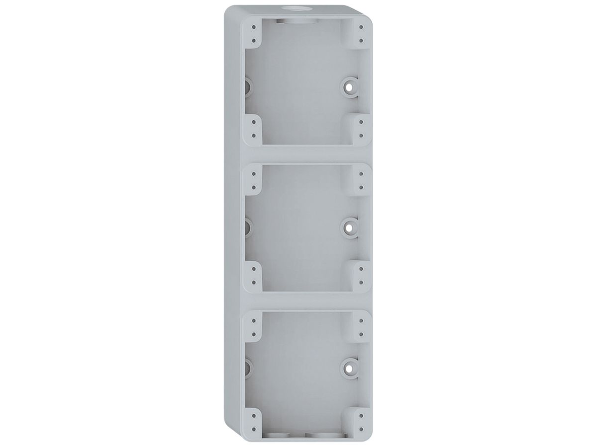 AP-Gehäuse Hager robusto 3×1 276×86mm grau