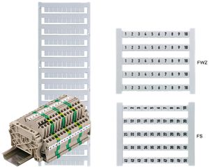 Klemmenmarkierung Weidmüller, zu Reihenklemmen