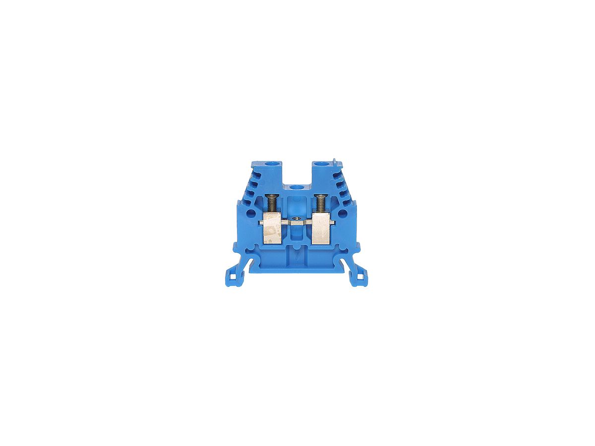 Durchgangs-Reihenklemme Woertz Ex 0.5…2.5mm² 24A 1000V Schraubansch.2×1 TH35 bl