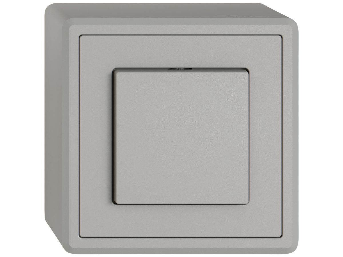 AP-Druckschalter EDIZIO.liv SNAPFIX® Aus/Wechsel 3/1L hgu