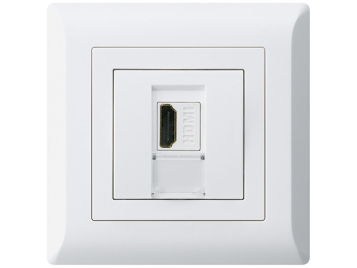 UP-Anschlussdose kallysto.line HDMI Durchgangsdose weiss