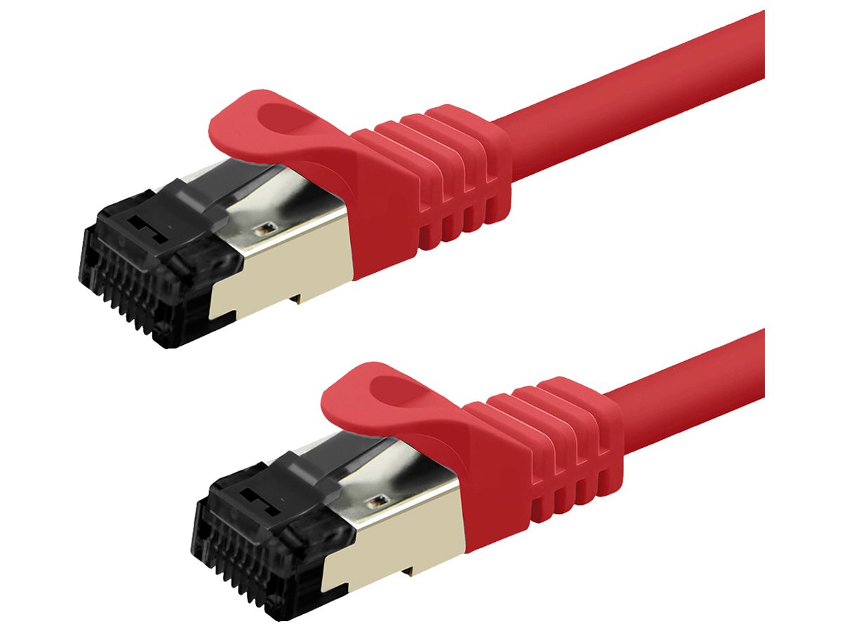Patchkabel RJ45 VALUE CAT8.1 S/FTP AWG26 1:1 LSZH rot 3m