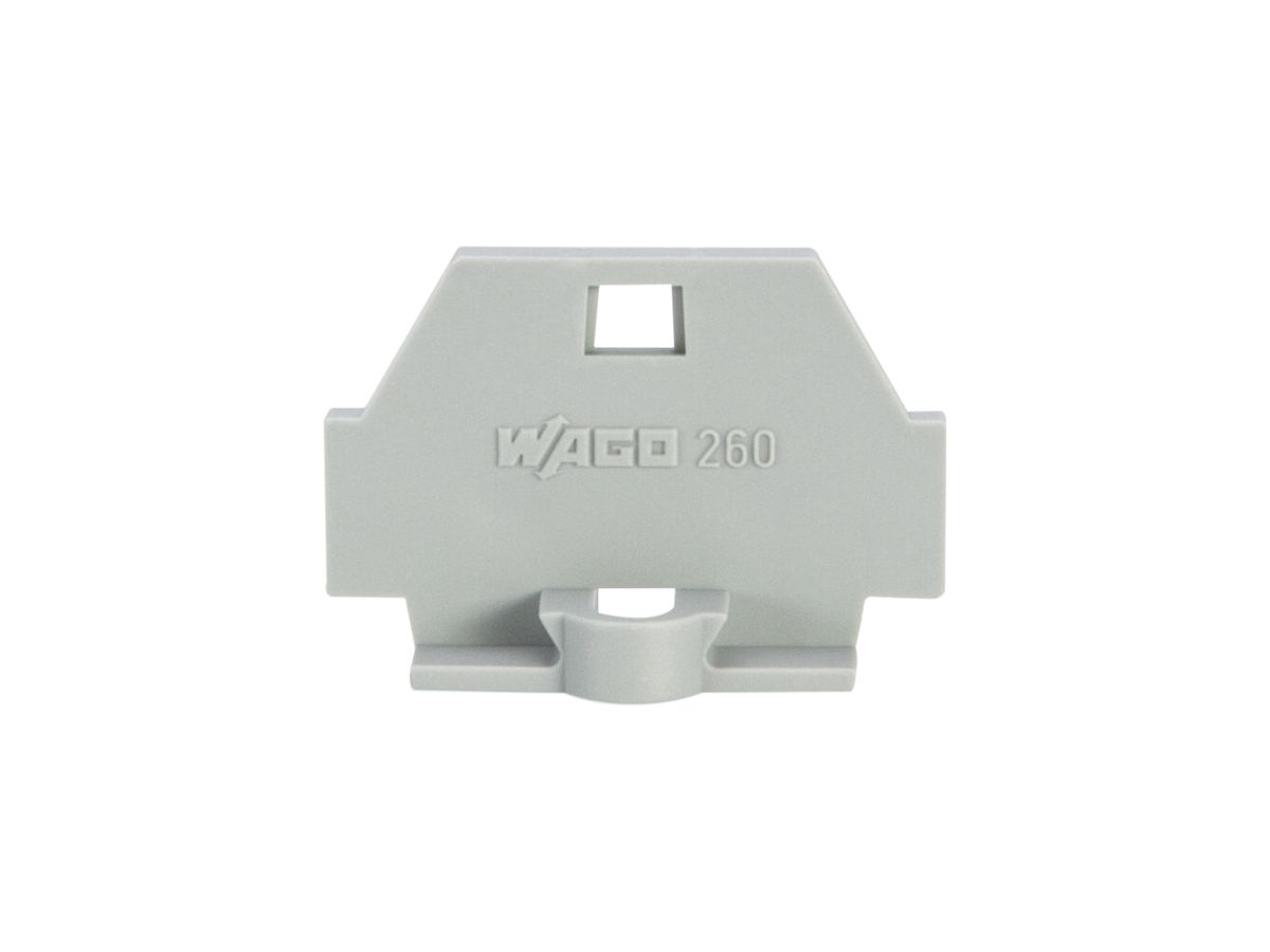 Abschlussplatte WAGO 1.5mm² grau