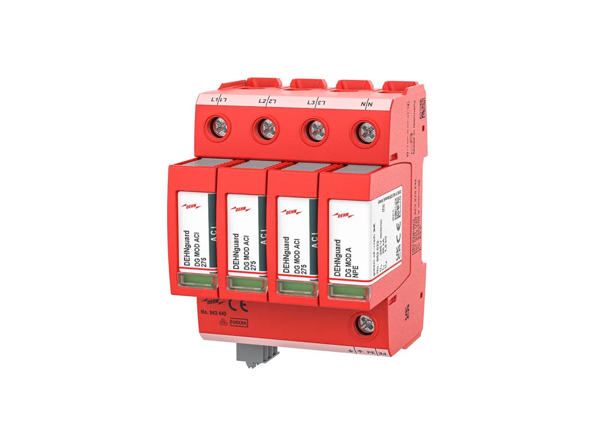 Überspannungsableiter DEHN/elvatec DEHNguard MD TN-S 4P 230V 63A 4 TE