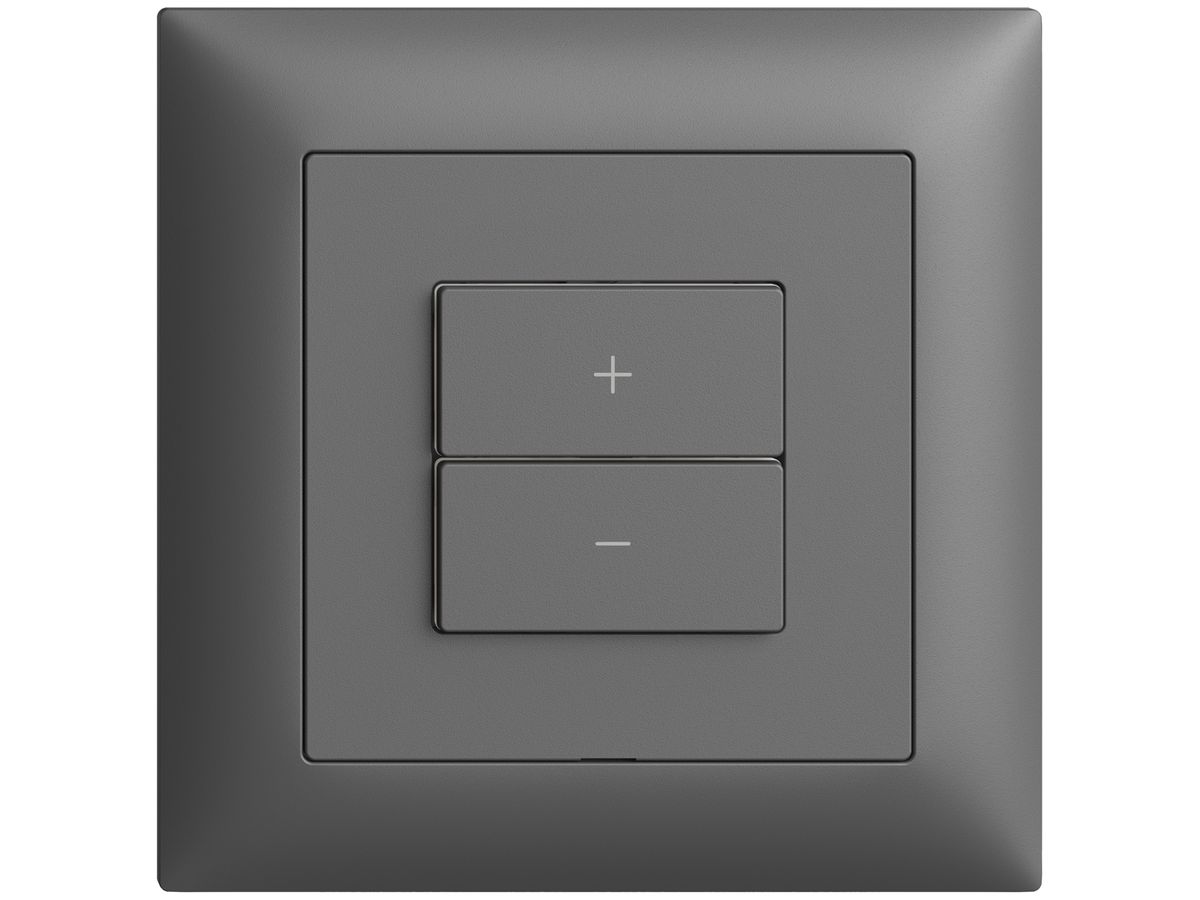 UP-Bedienaufsatz zu Dimmer 1K/2T WLAN Edue Wiser dunkelgrau