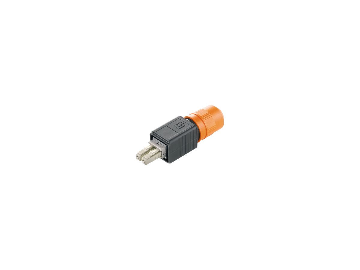 Stecker LWL Weidmüller V4 PushPull LC-Duplex MM, IP67