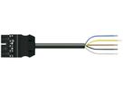 Anschlussleitung WINSTA MIDI 5×2.5mm² 20A 400V 1m Kod.A Stecker/frei schwarz
