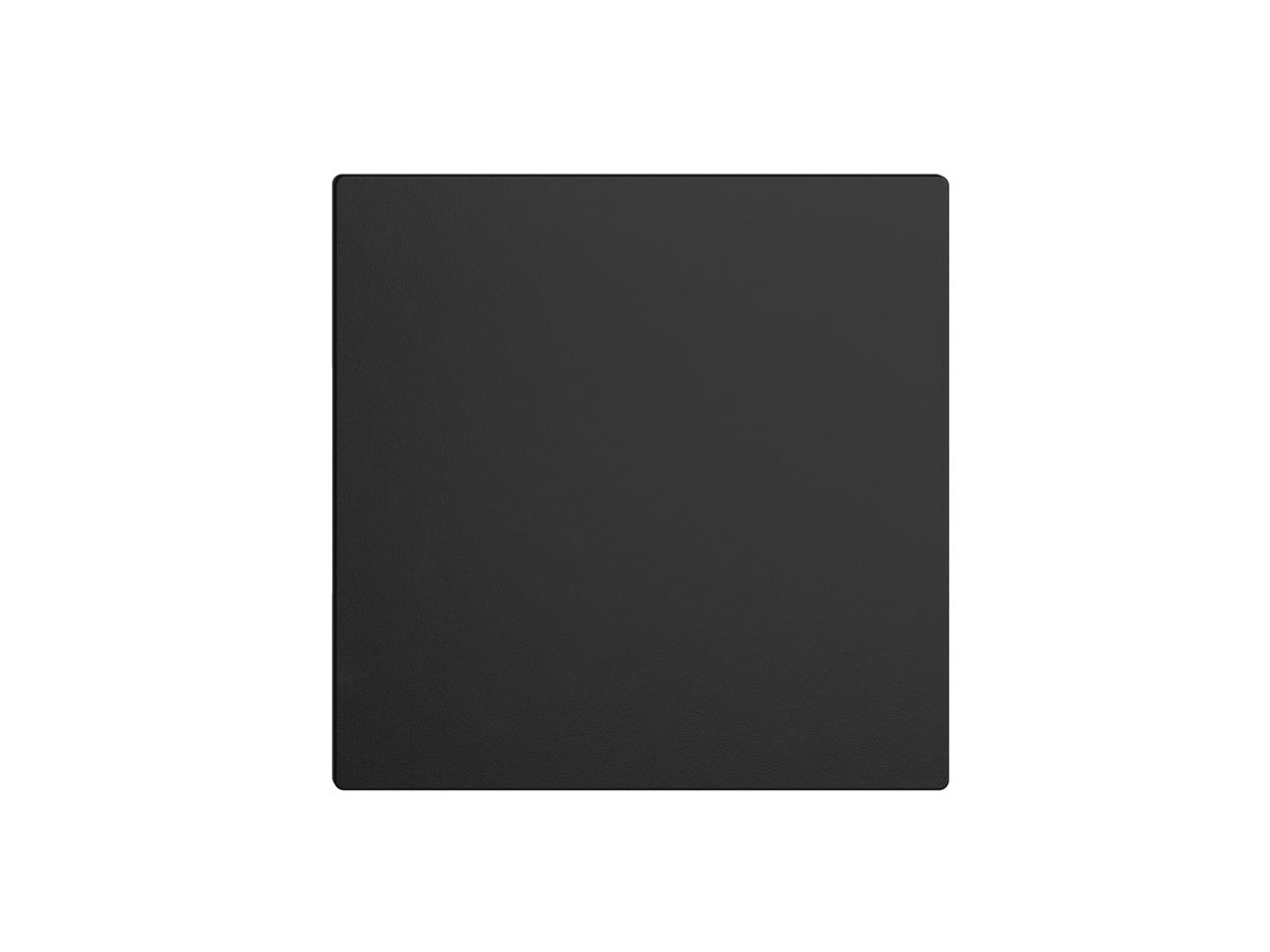 Frontplatte EDIZIOdue schwarz, 60×60mm für Blindabdeckung