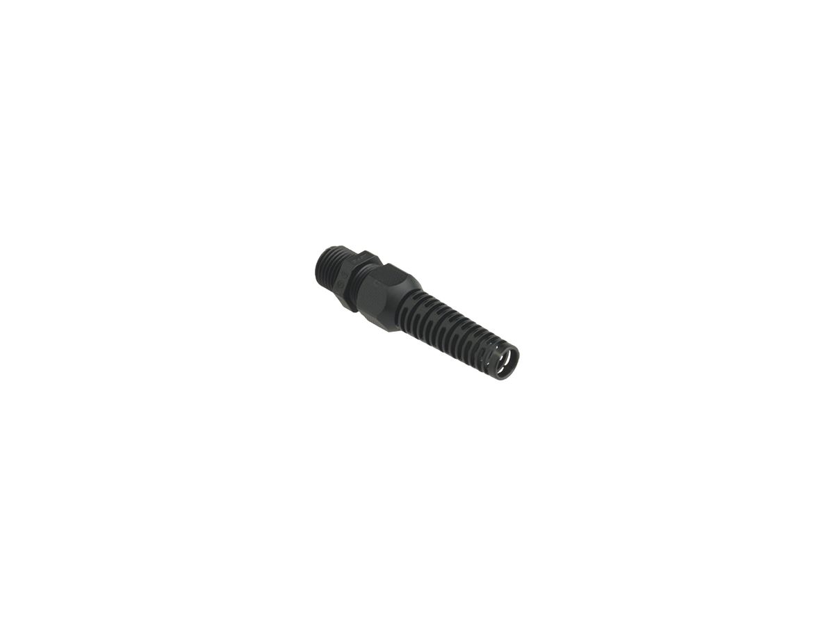 Kabelverschraubung AGRO PA M20×1.5 schwarz Ø5.5…12mm mit Knickschutztülle