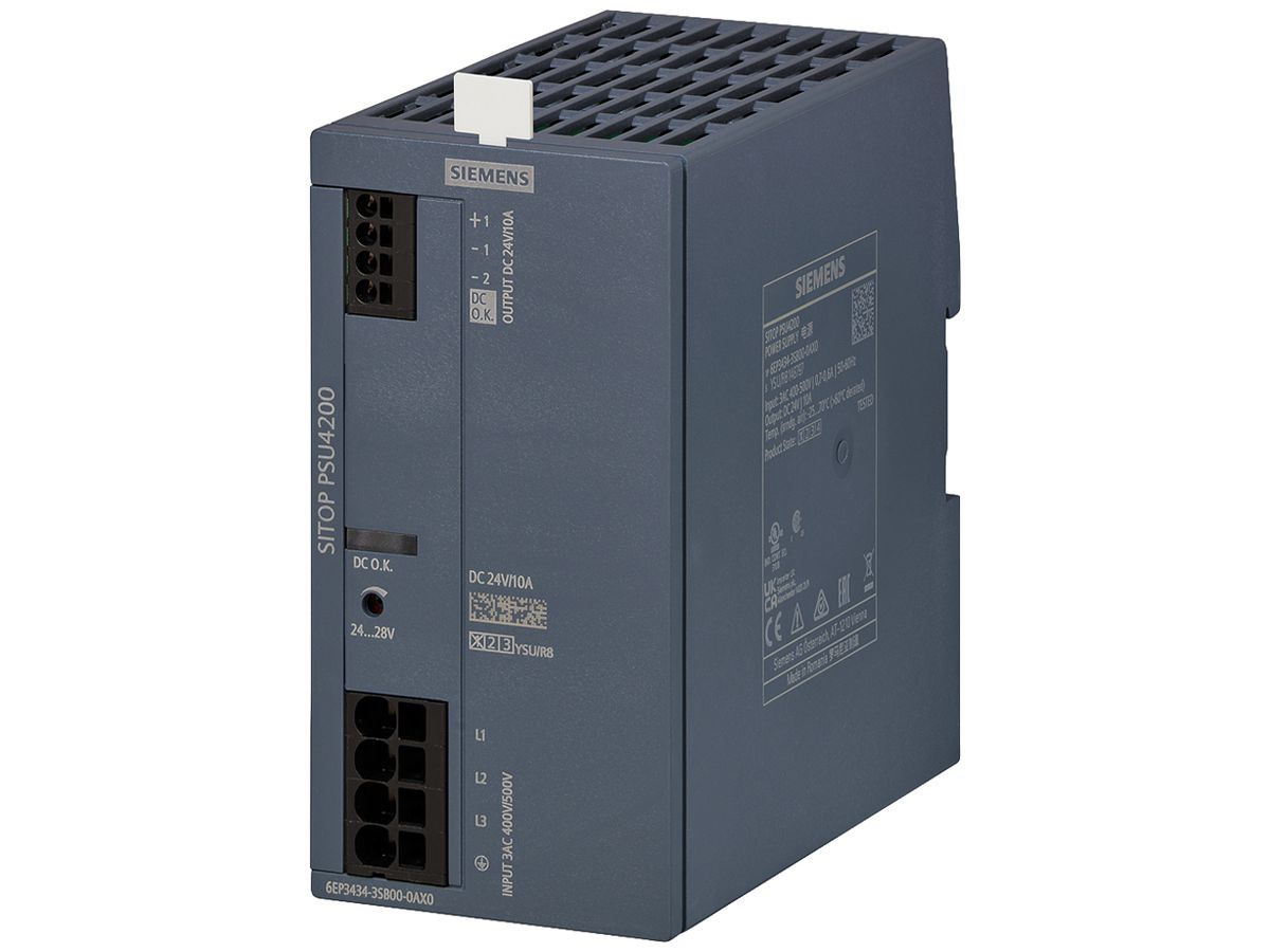 Stromversorgung Siemens SITOP PSU4200 IN: 120/240V OUT: 24VDC/10A 240W