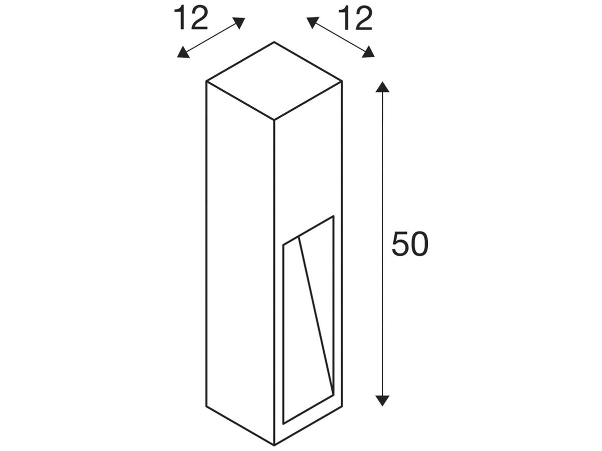 Standleuchte SLV RUSTY SLOT 50, E27 11W IP44 Eisen gerostet