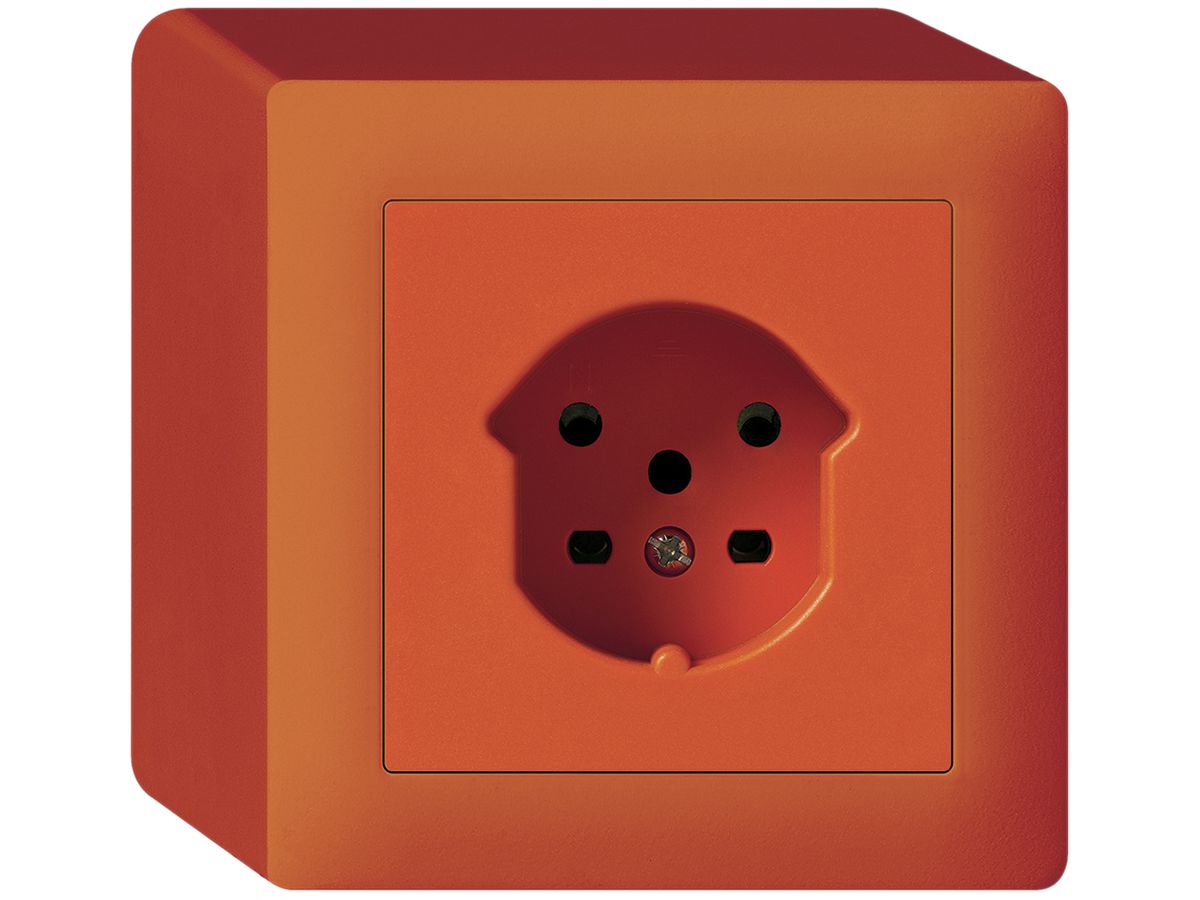 AP-Steckdose HA kallysto Typ 15 mit Steckklemmen orange