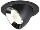 LED-Downlight SLV NUMINOS GIMBLE L 17W 2700lm 4000K MB DALI Ø145 sz/cr