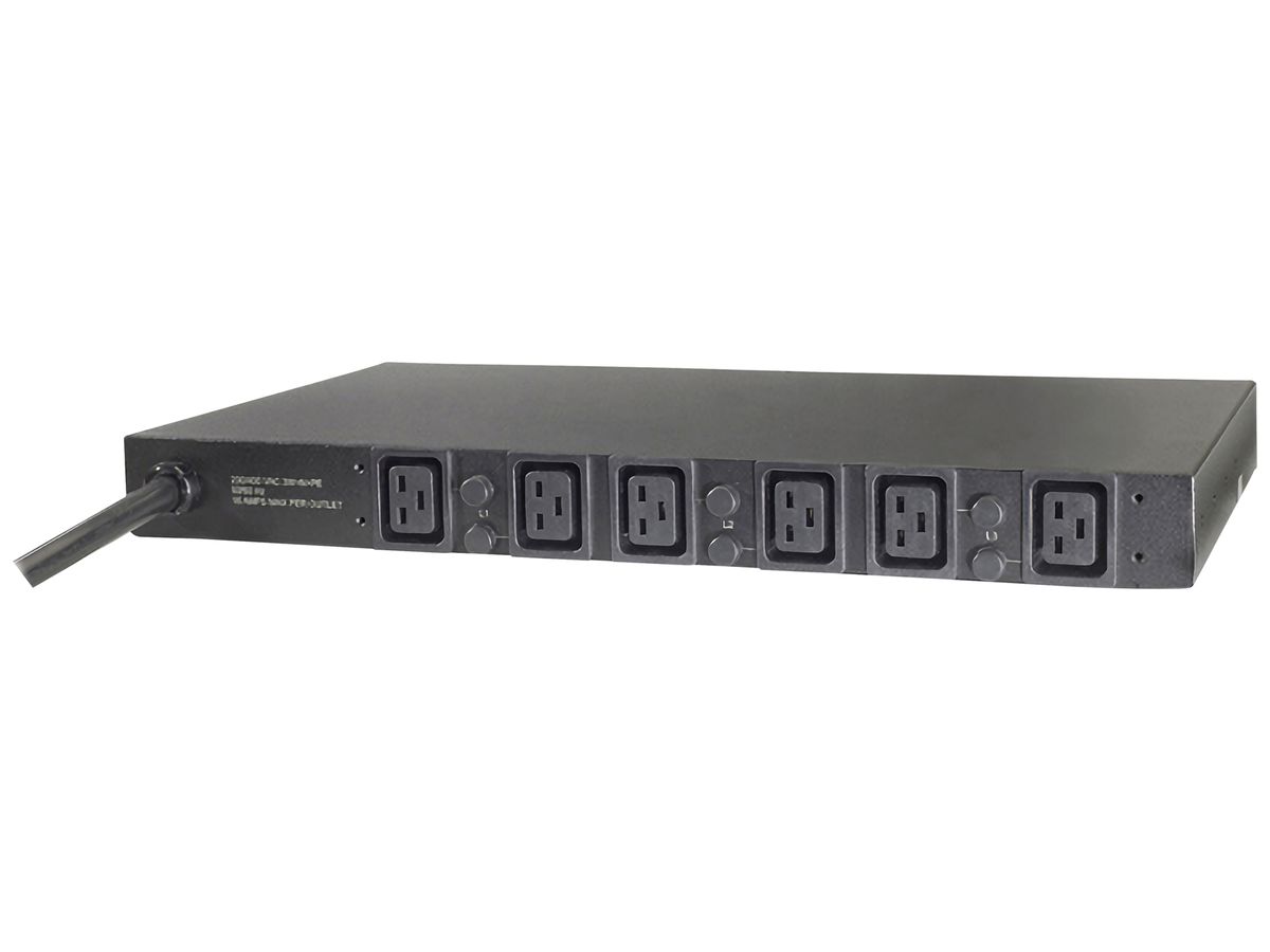 Steckdosenleiste Rack PDU Basic 437×44×254mm 1HE 6×C19 22kW