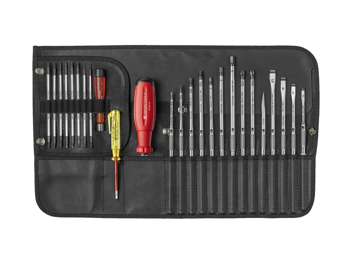 Schraubenzieher-Set PB SwissGrip Evo 31-tlg Rolltasche