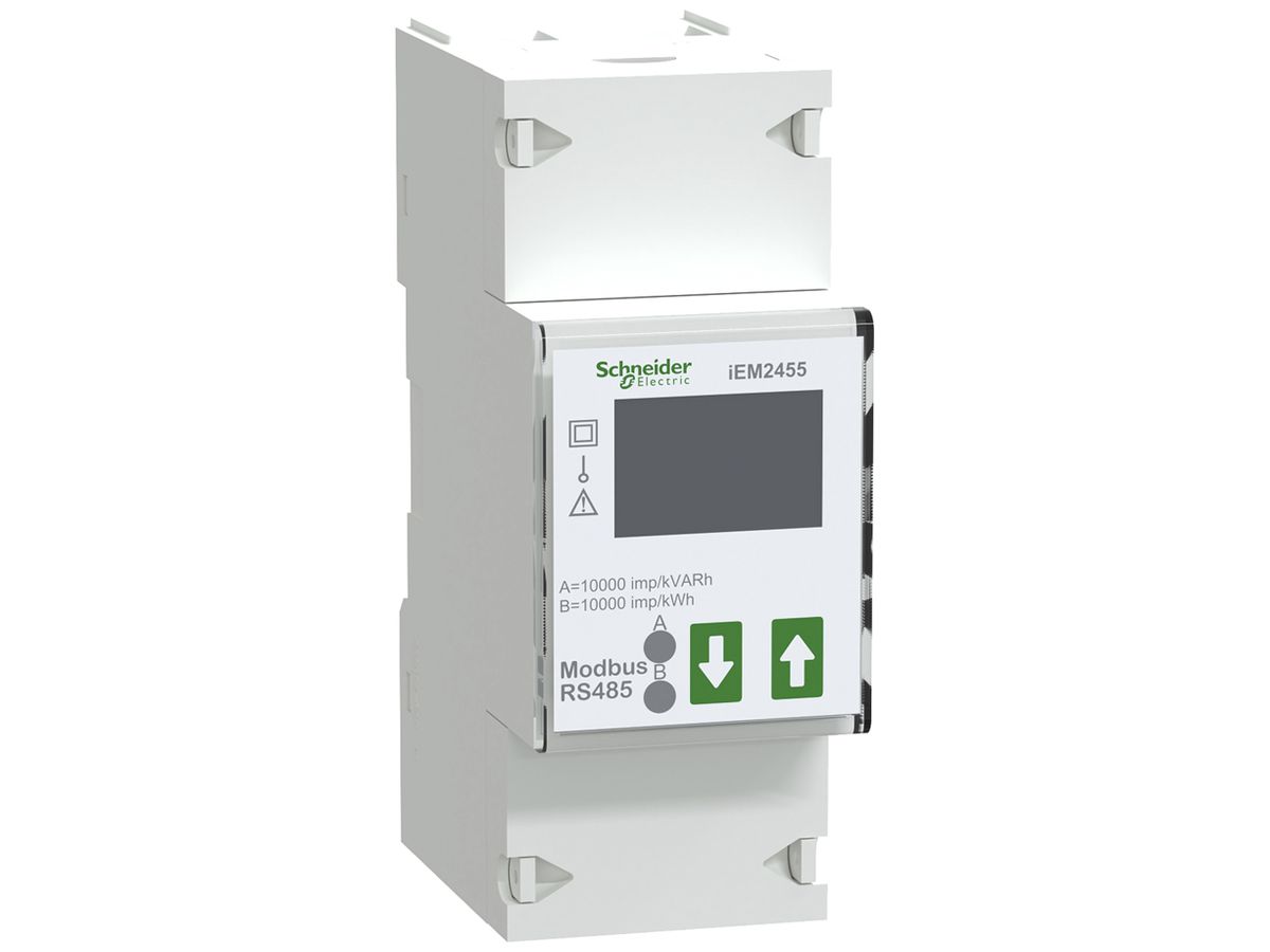 REG-Energiezähler Schneider Electric iEM2455 1P+N 100A Modbus