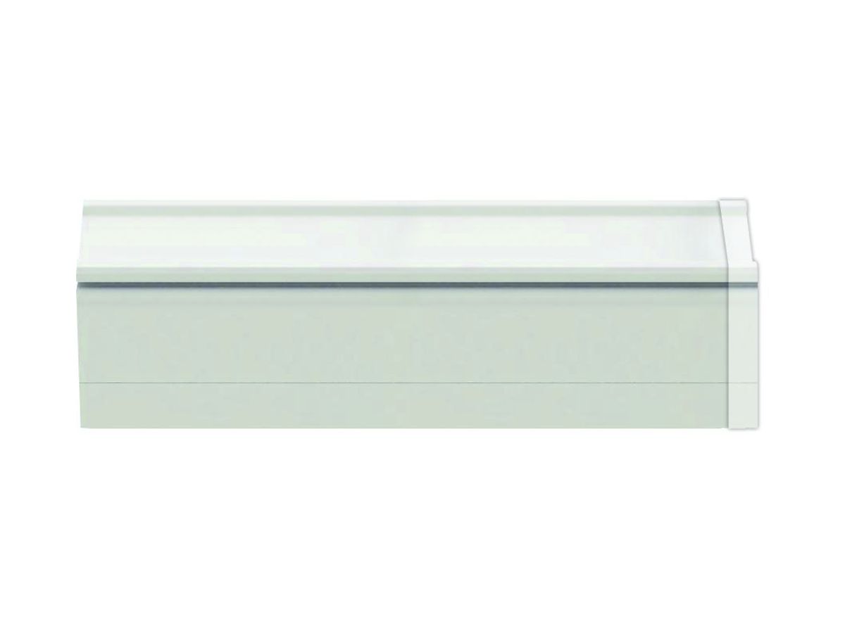 Endstück DOTLUX LINEAselect, 256×64×63mm, aus Stahl, ohne Kabelverschraubung