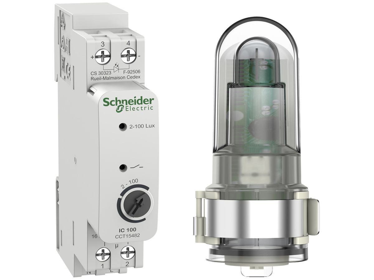 REG-Dämmerungsschalter SE Acti9 IC 100 outdoor, 2…100lx, 1-Kanal