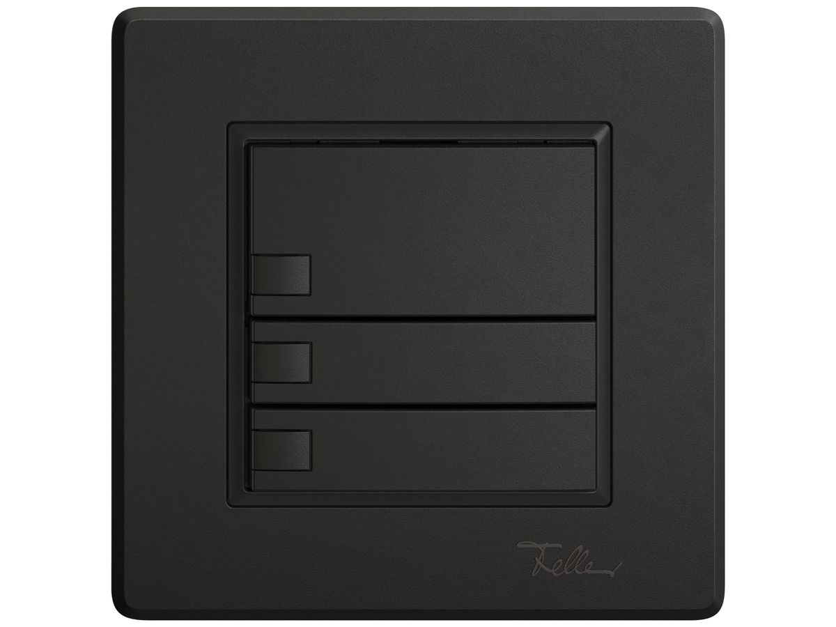 UP-KNX-Taster RGB EDIZIO.liv SNAPFIX® Temperaturfüh.o.LED 3×Taste 1-Tbed.sz