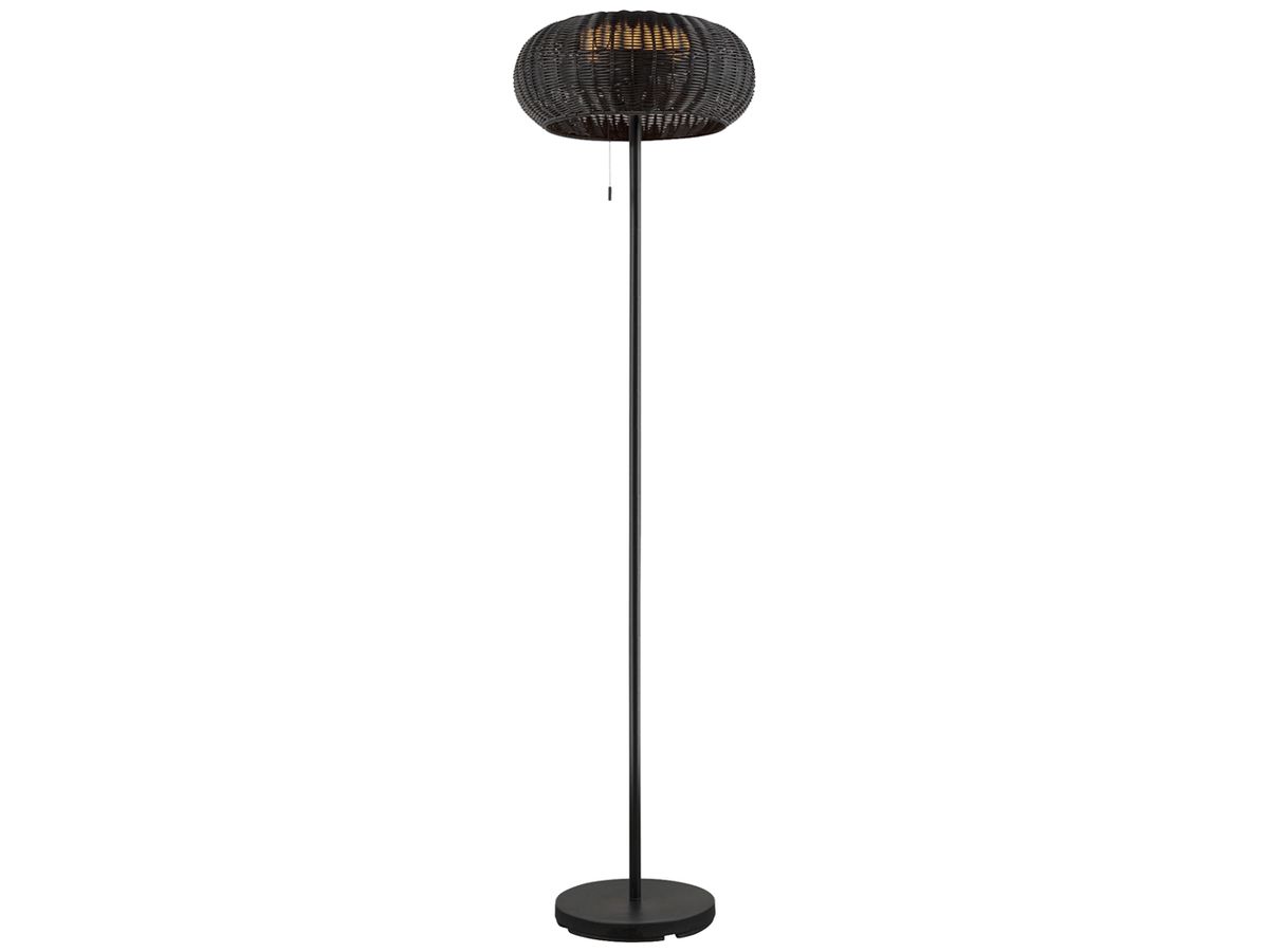 LED-Stehleuchte SLV ADEGAN Solar IP65 4.35W 85lm 2200K DIM schwarz