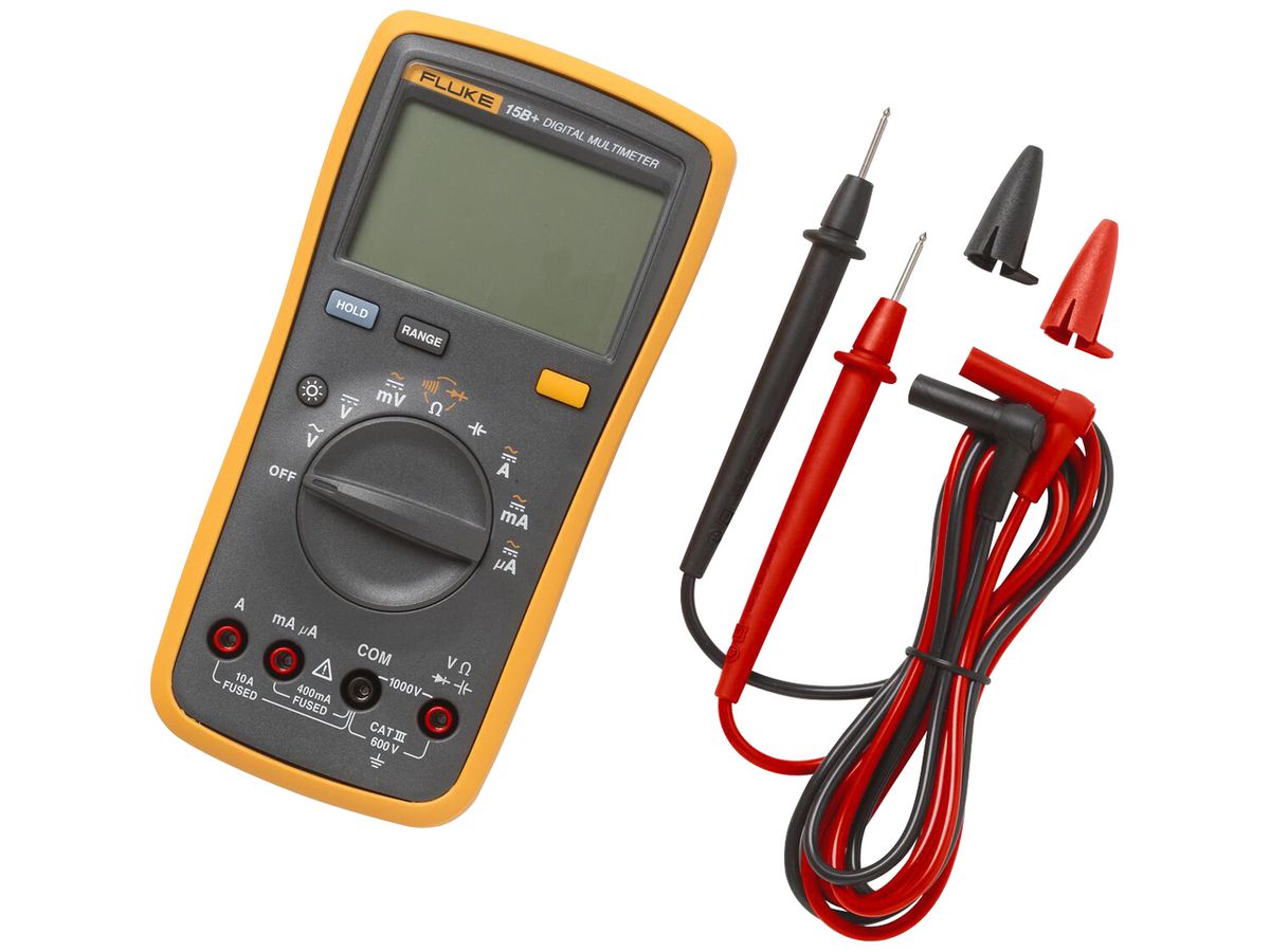 Multimeter Fluke 15B+ 1000V 10A 40MΩ 1000µF