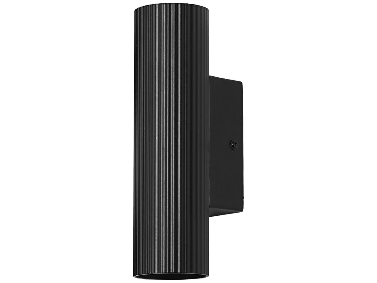 Wandleuchte LEDVANCE Decor Drums GU10 2×5W direkt/indirekt Ø55×200×85mm schwarz
