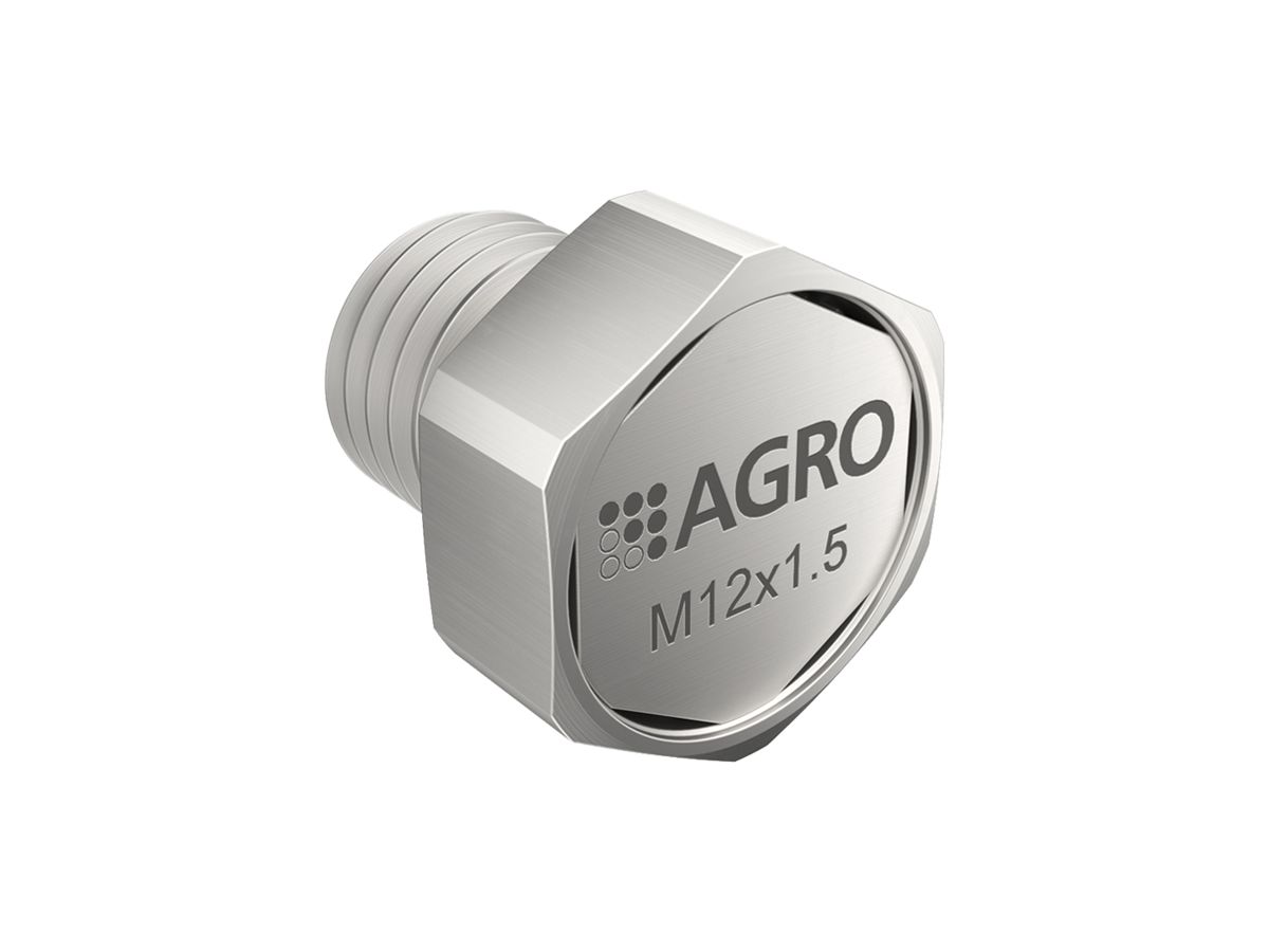 Druckausgleich AGRO rostfreier Stahl A4 M12×1.5mm mit Membrane
