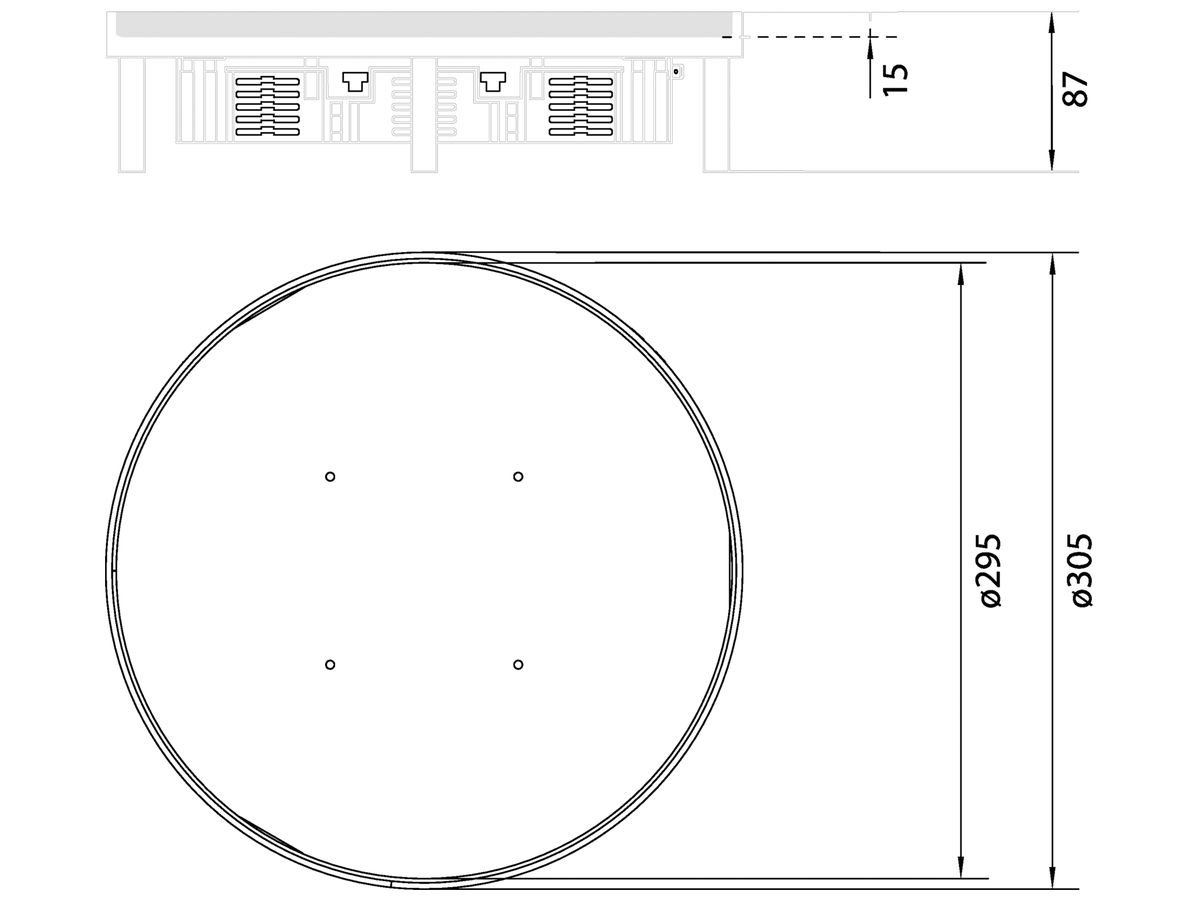 Schwerlastkassette Hager R12 10 32mm rostfreier Stahl