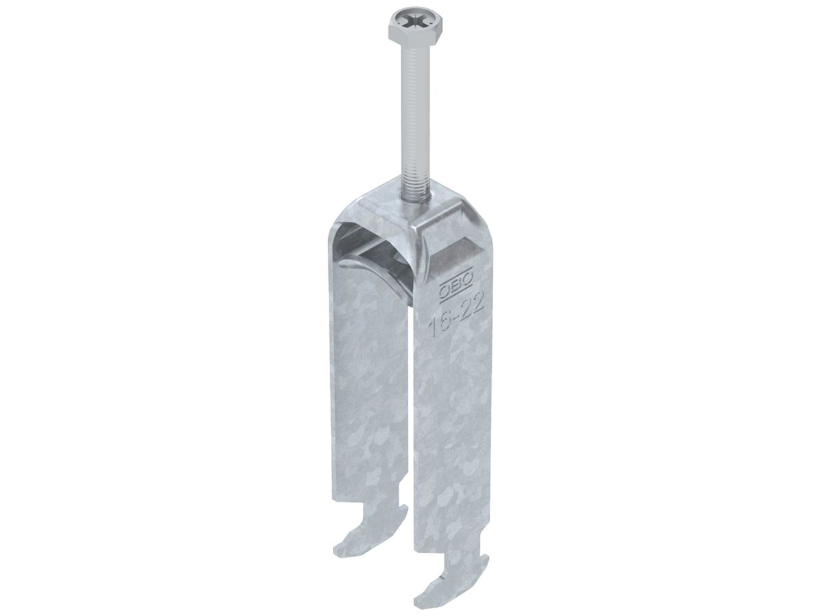 Schnellverleger BET 2056 H-Fuss Metall 16…22mm 3×Kabel Stahl tfZn