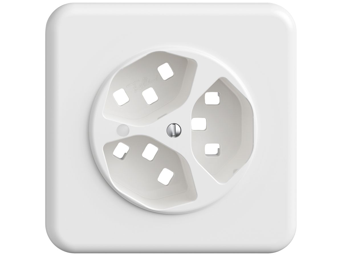 UP-Montageset STANDARDdue SNAPFIX® für 3×T23 mit Frontlinse ws