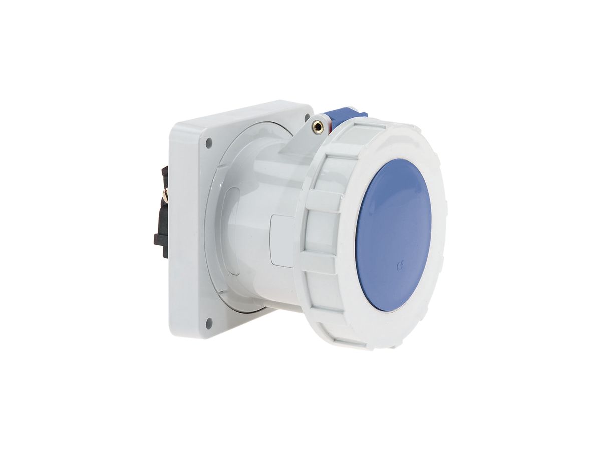 EB-Steckdose CEE Bals 3P 125A 230V 6h blau IP67 vernickelt SK ger.