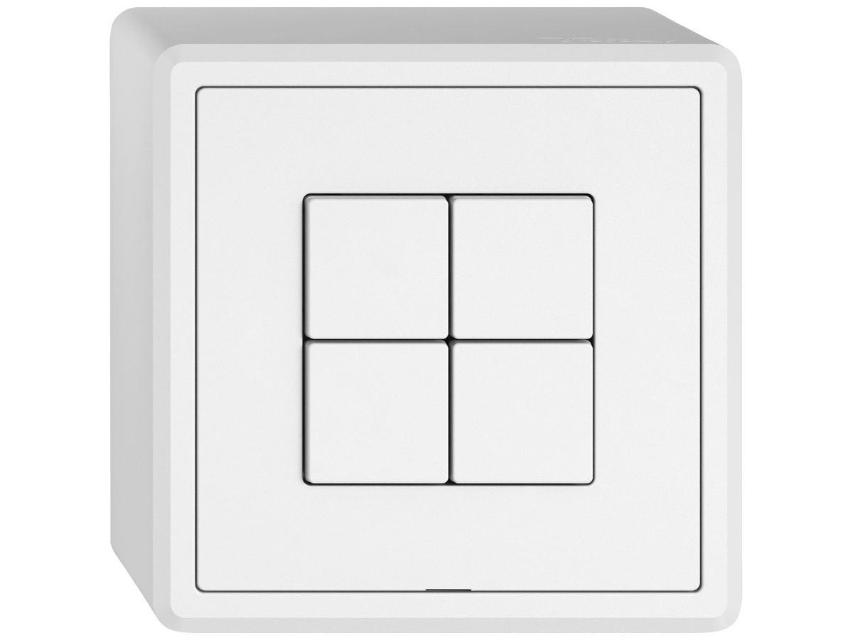 AP-Taster KNX RGB EDIZIO.liv KNX Basic SNAPFIX® 4T 4B LED ws