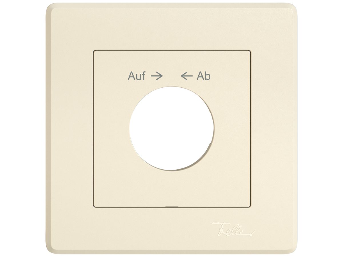 UP-Montageset EDIZIO.liv SNAPFIX® f.Drehschalter m.Schloss Auf → ← Ab cr